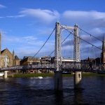Voetgangersbrug in Inverness